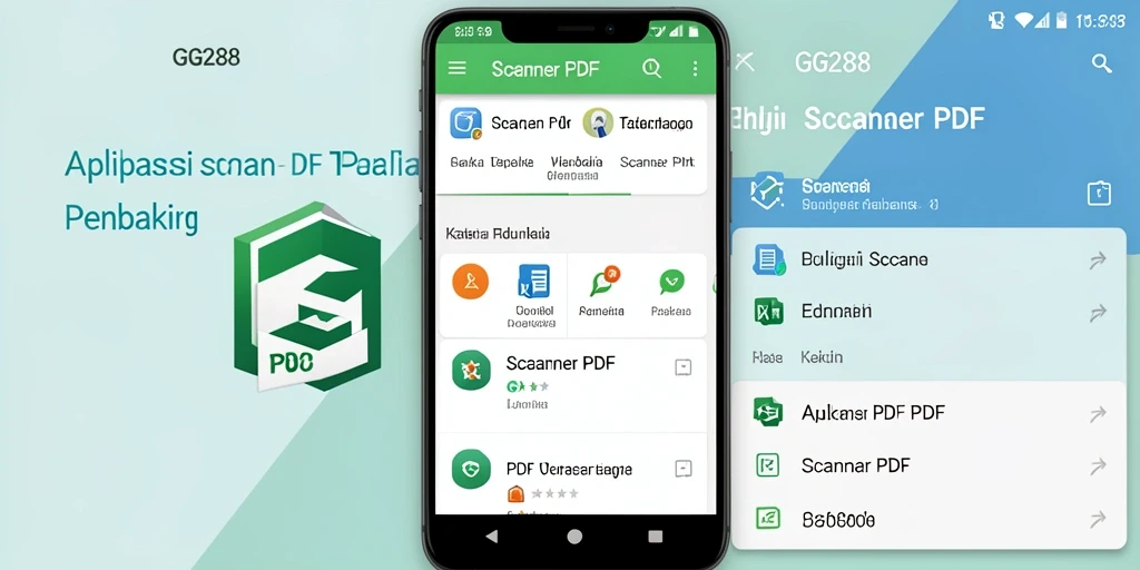Tampilan antarmuka GG288 dengan fungsi pemindaian PDF yang intuitif.