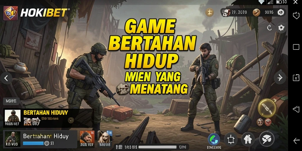 Antarmuka dan fungsi utama HOKIBET yang menunjukkan pengalaman bertahan hidup.