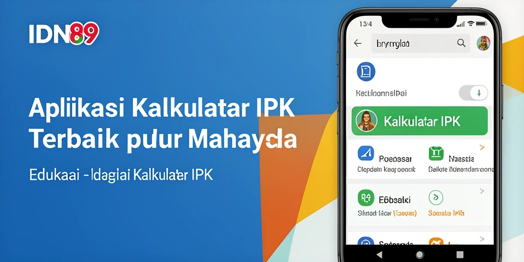 Tampilan antarmuka IDN89 yang sederhana dan fungsional untuk Kalkulator IPK.