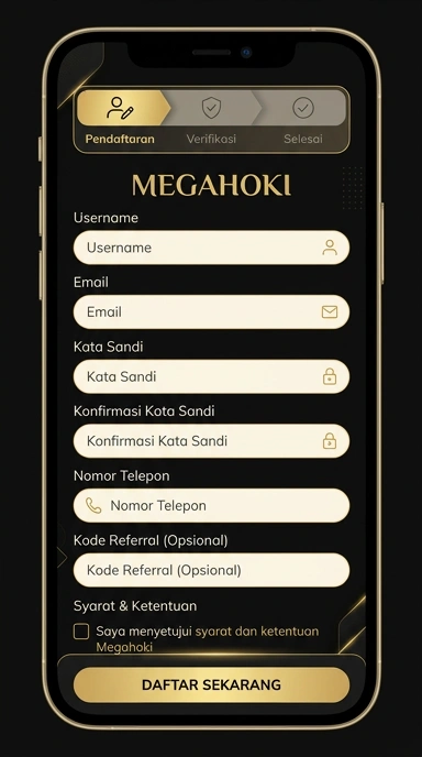 Panduan Registrasi Akun Megahoki untuk Pengguna Android